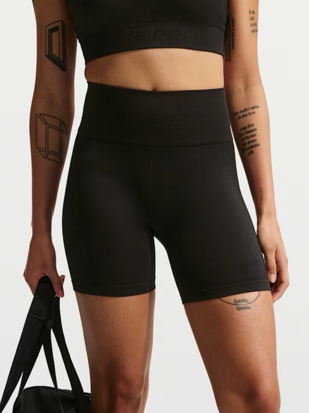 NWT Nike Pro Seamless Dri-Fit High Waisted 5” Biker Shorts